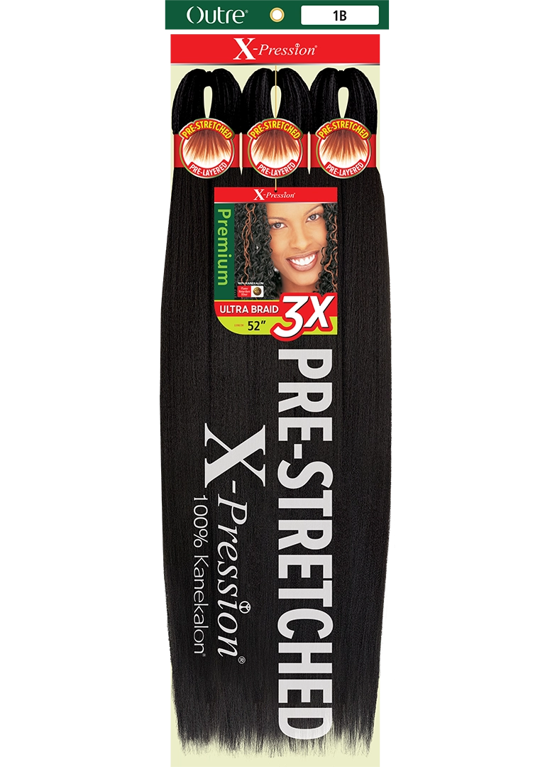Outre X-Pression 3X Pre Stretched Braid 52" | Loc & Lovely Beauty Supply