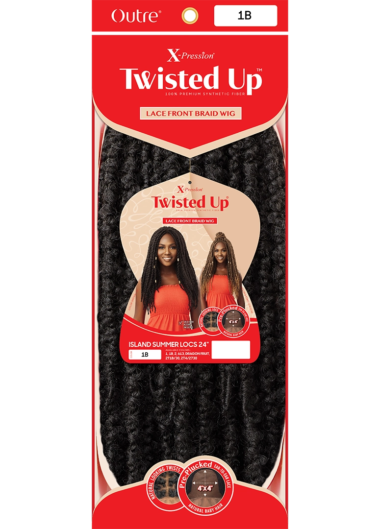 Outre X-Pression Twisted Up Braided Lace Front Wig ISLAND SUMMER LOCS 24" | Loc & Lovely Beauty Supply