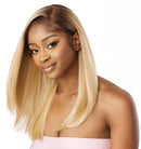 Outre Airtied Human Hair Blend Fully Hand-Tied 13x6 HD Lace Front Wig SLEEK YAKI 20 | Loc & Lovely Beauty Supply