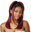 Outre Airtied Human Hair Blend Fully Hand-Tied 13x6 HD Lace Front Wig SLEEK YAKI 20 | Loc & Lovely Beauty Supply