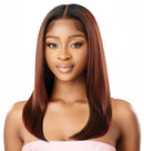 Outre Airtied Human Hair Blend Fully Hand-Tied 13x6 HD Lace Front Wig SLEEK YAKI 20 | Loc & Lovely Beauty Supply