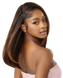 Outre Airtied Human Hair Blend Fully Hand-Tied 13x6 HD Lace Front Wig SLEEK YAKI 20 | Loc & Lovely Beauty Supply