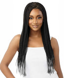 Outre Pre-Braided 13x4 HD Lace Front Wig KNOTLESS TRIANGLE PART BRAIDS 26" | Loc & Lovely Beauty Supply