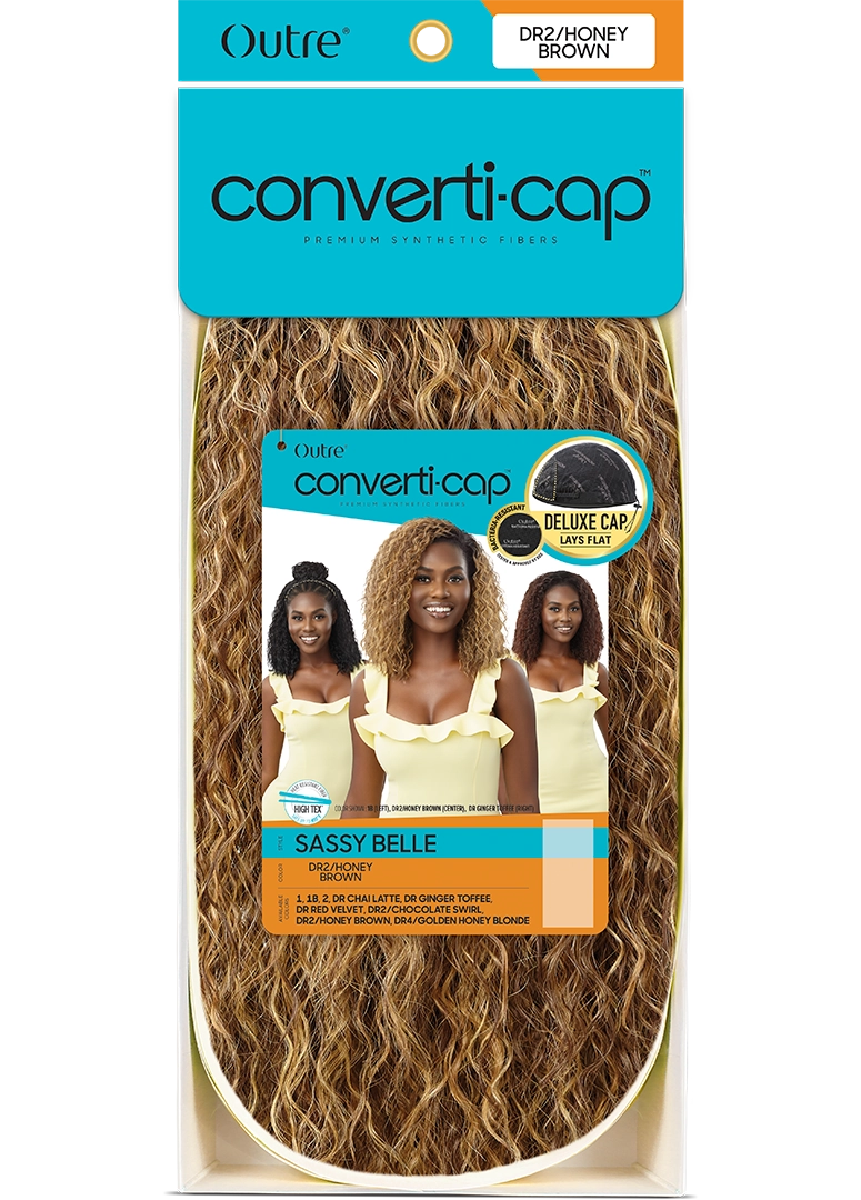 Outre Converti Cap Deluxe Cap Half Wig SASSY BELLE | Loc & Lovely Beauty Supply
