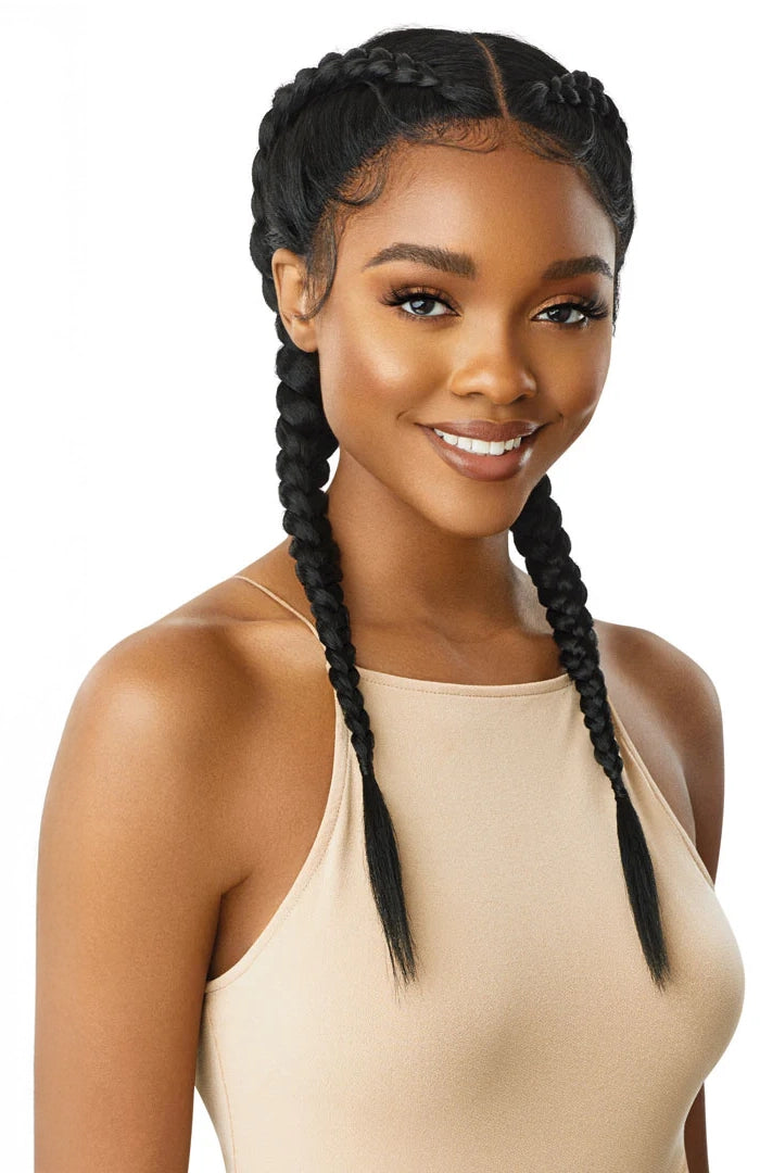 Outre Swiss X Pre-Braided Lace Front Wig LOLA BLOW OUT STRAIGHT | Loc & Lovely Beauty Supply
