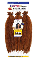FreeTress Synthetic Crochet Braid 3X PRE-FLUFFED POPPIN' TWIST 16" | Loc & Lovely Beauty Supply
