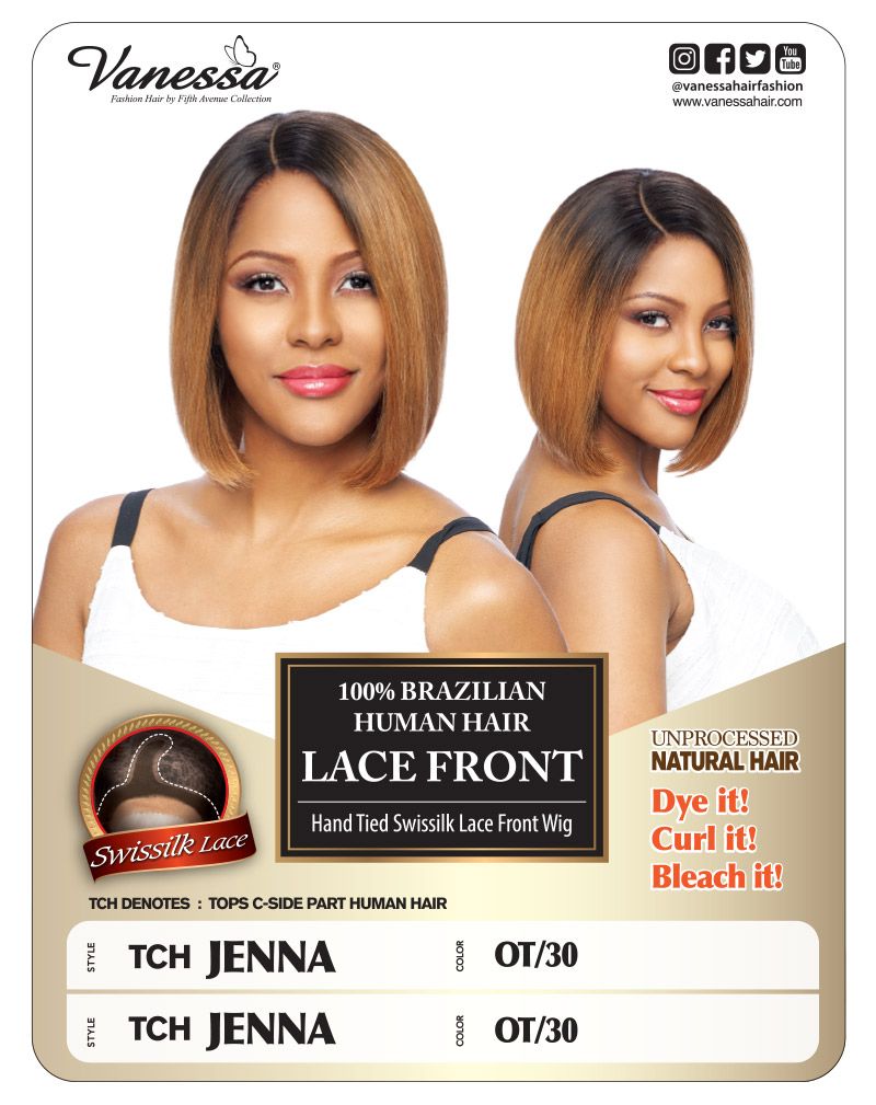 Vanessa 100% Brazilian Human Hair Lace Front Wig TCH JENNA | Loc & Lovely Beauty Supply