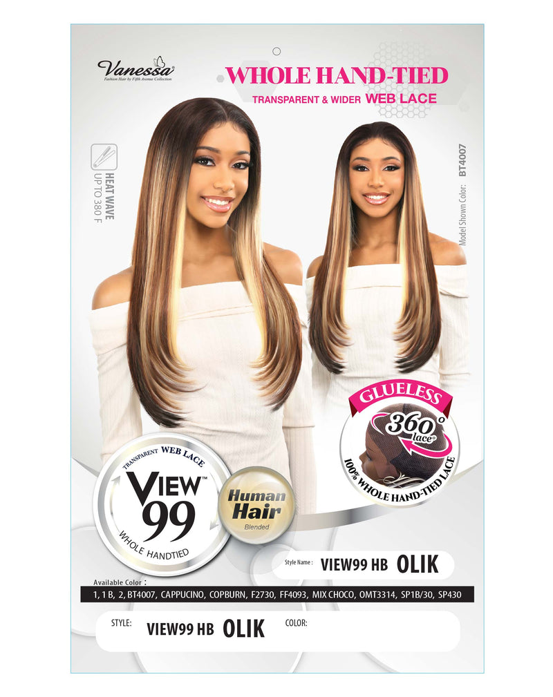 Vanessa Glueless 360° Whole Hand-tied Transparent Web Lace Front Wig VIEW99 HB OLIK | Loc & Lovely Beauty Supply