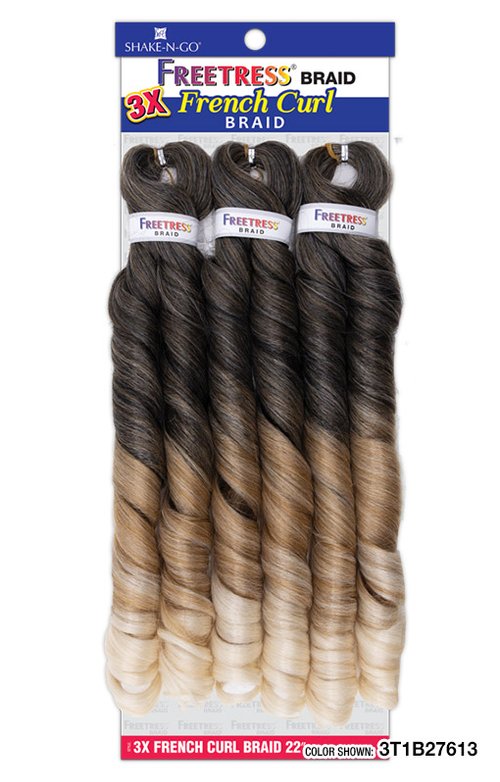 FreeTress Synthetic Braid 3X French Curl 22" | Loc & Lovely Beauty Supply