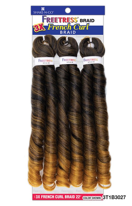 FreeTress Synthetic Braid 3X French Curl 22" | Loc & Lovely Beauty Supply