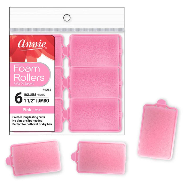 Annie Foam Rollers JUMBO (6CT) | Loc & Lovely Beauty Supply