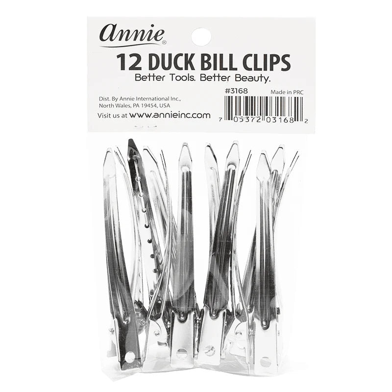 Annie 3168 Duck Bill Clips 12ct | Loc & Lovely Beauty Supply