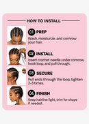 Black Rose Human Hair Crochet Extension AFRO KINKY | Loc & Lovely Beauty Supply