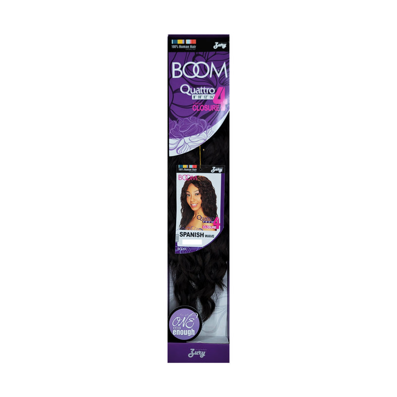 ZURY Boom Quattro Human Hair Mix Weaving Hair SPANISH WAVE | Loc & Lovely Beauty Supply
