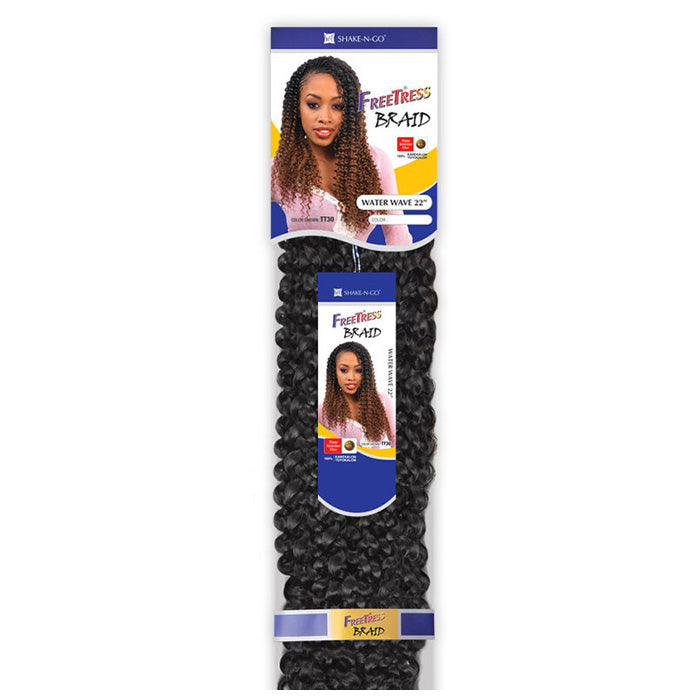 FreeTress Synthetic Crochet Braid Water Wave 22" | Loc & Lovely Beauty Supply