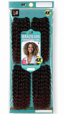 Bobbi Boss Brazilian Synthetic Crochet Braid 4X HAWAIIAN CURL 8" | Loc & Lovely Beauty Supply