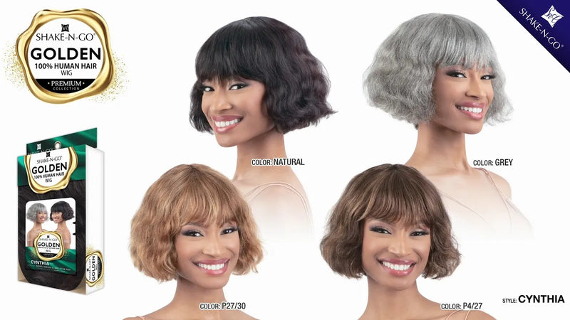 Shake-N-Go Golden 100% Human Hair Wig CYNTHIA | Loc & Lovely Beauty Supply