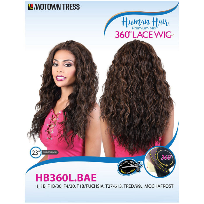 Motown Tress Human Hair Mix 360° Lace Wig HB360L.BAE | Loc & Lovely Beauty Supply