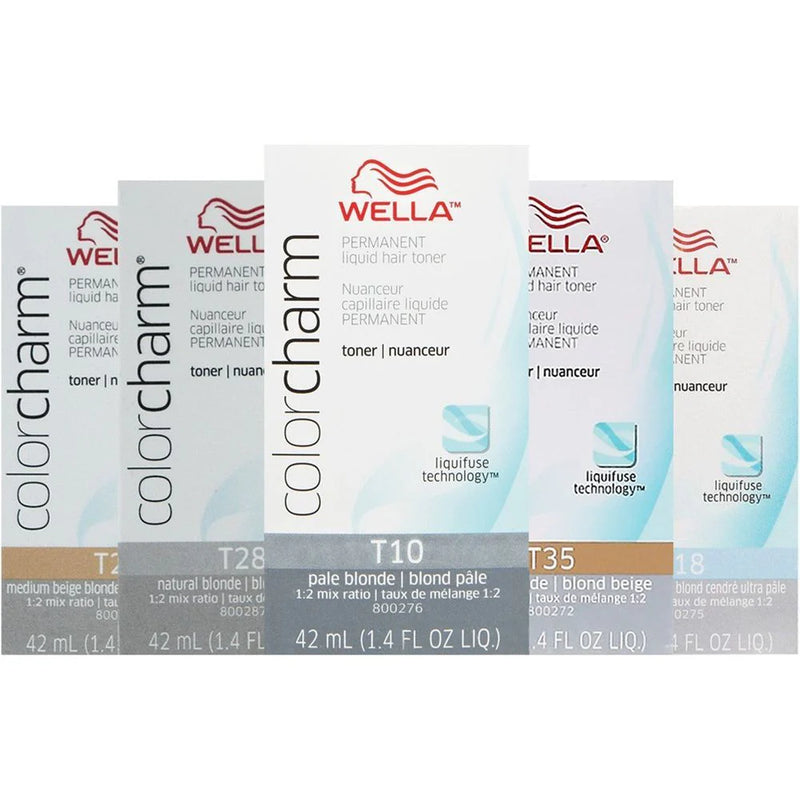 WELLA Color Charm Permanent Liquid Hair Toner 1.4 Oz | Loc & Lovely Beauty Supply