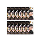 (12 Pack) Qfitt Stretch Mesh Dome Style Wig Cap