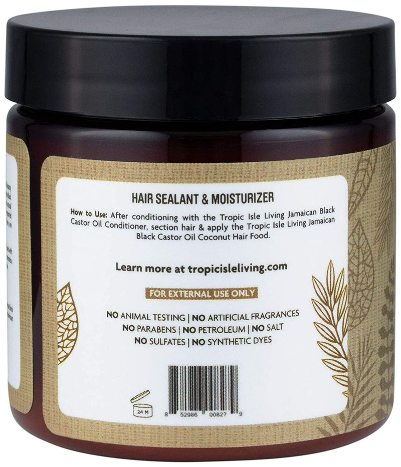 Tropic Isle Living Jamaican Black Castor Oil Coconut Hair Food 4oz | Loc & Lovely Beauty Supply