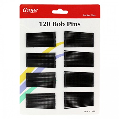 Annie 2" Bob Pins 120pcs Black | Loc & Lovely Beauty Supply