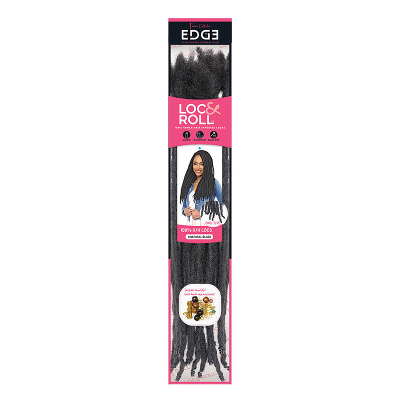 FEMI EDGE Loc N Roll 100% Human Hair Locs 10 Strands 0.7CM Thickness | Loc & Lovely Beauty Supply