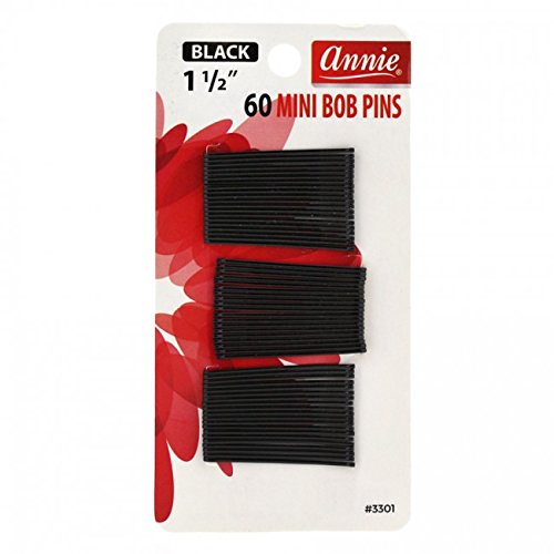 Annie 60PCS Ball Tipped Mini Bob Pins 1 1/2" | Loc & Lovely Beauty Supply