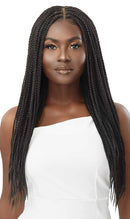 Outre Pre-Braided 13x4 HD Lace Front Wig KNOTLESS SQUARE PART BRAIDS 26" | Loc & Lovely Beauty Supply