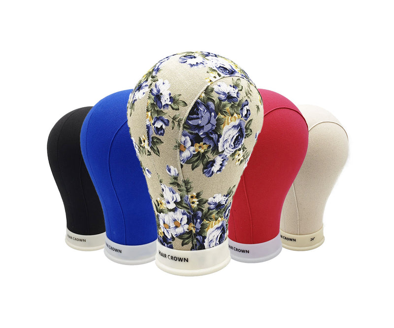 Mannequin Canvas Head BLUE | Loc & Lovely Beauty Supply