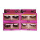 (12 Pack) Black Mink 3D Lashes | Loc & Lovely Beauty Supply
