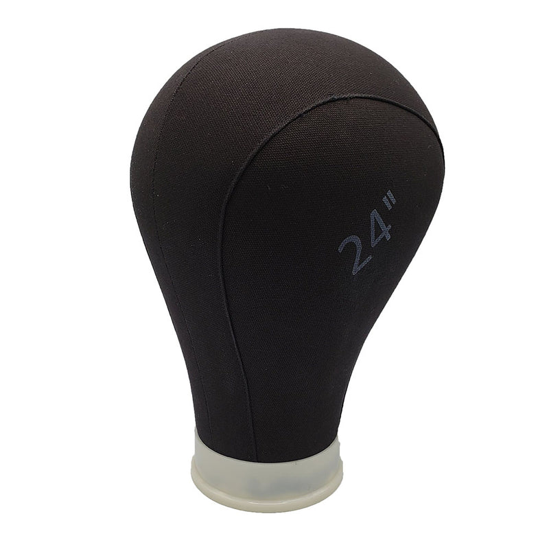 Mannequin Canvas Head 24" BLACK | Loc & Lovely Beauty Supply