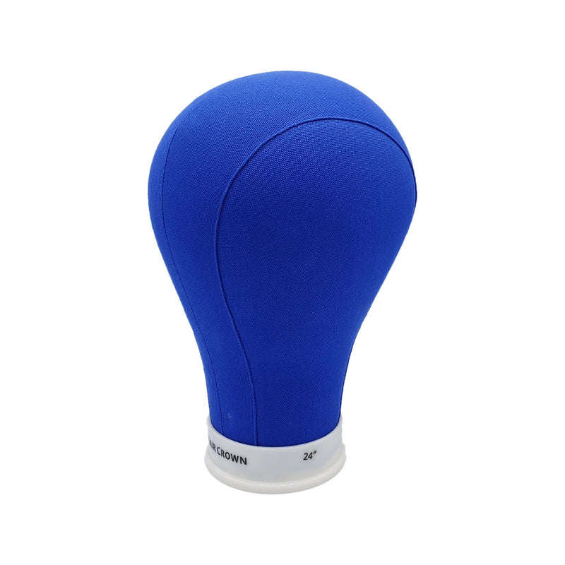 Mannequin Canvas Head BLUE | Loc & Lovely Beauty Supply