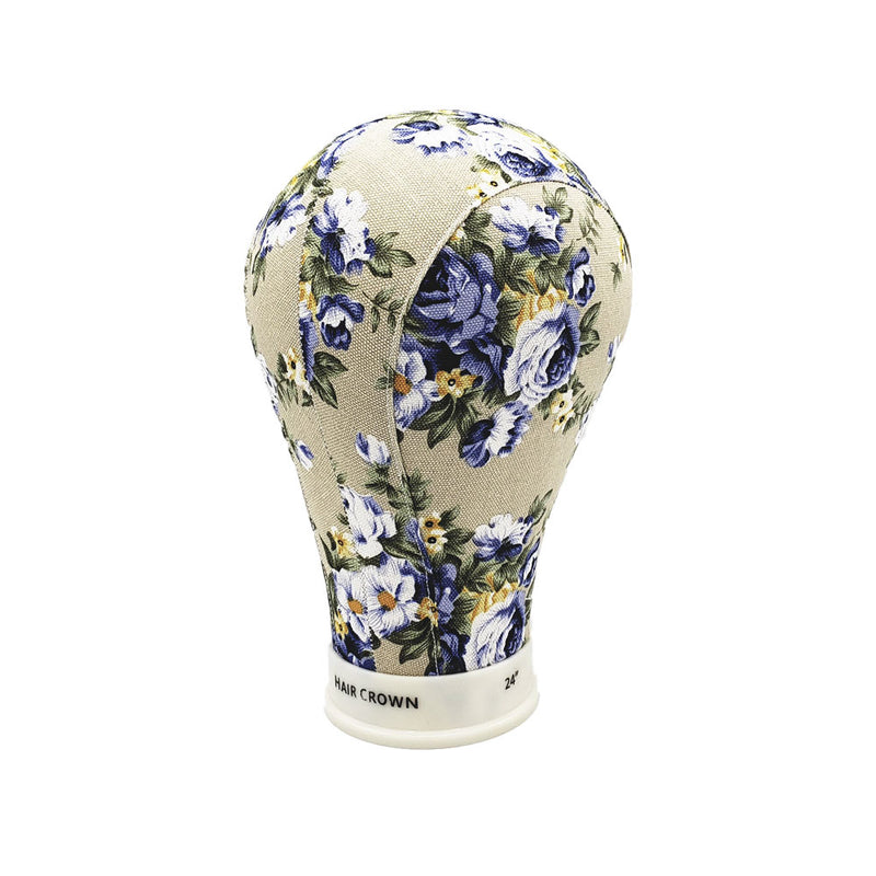 Mannequin Canvas Head FLOWERS | Loc & Lovely Beauty Supply