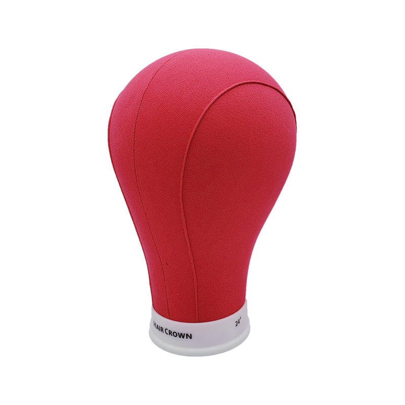 Mannequin Canvas Head HOT PINK | Loc & Lovely Beauty Supply
