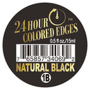 EBIN 24Hour Colored Edge Tamer 0.5oz NATURAL BLACK - Loc & Lovely Beauty Supply