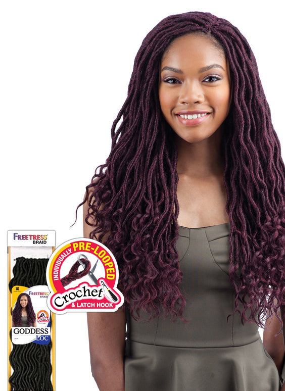 FreeTress Goddess Loc Crochet Braid 18" - Loc & Lovely Beauty Supply