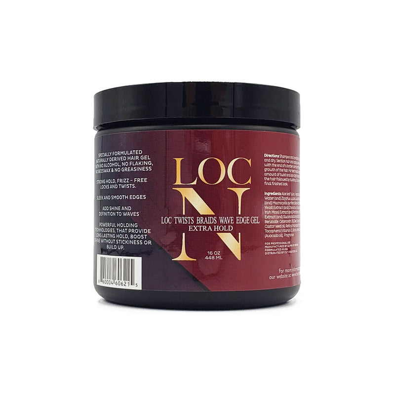 Loc N Loc Twists Braids Wave Edge Gel Extra Hold 16 Oz | Loc & Lovely Beauty Supply