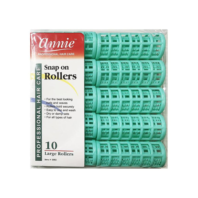 Annie Snap On Rollers LARGE (10CT) | Loc & Lovely Beauty Supply