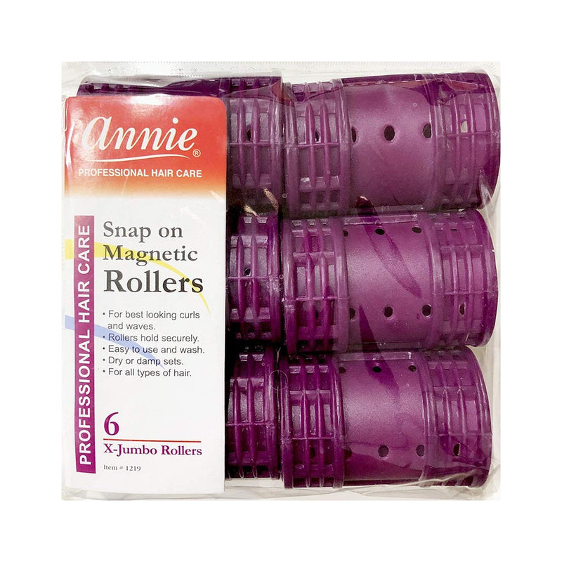 Annie Snap On Magnetic Rollers X-JUMBO (6CT) | Loc & Lovely Beauty Supply